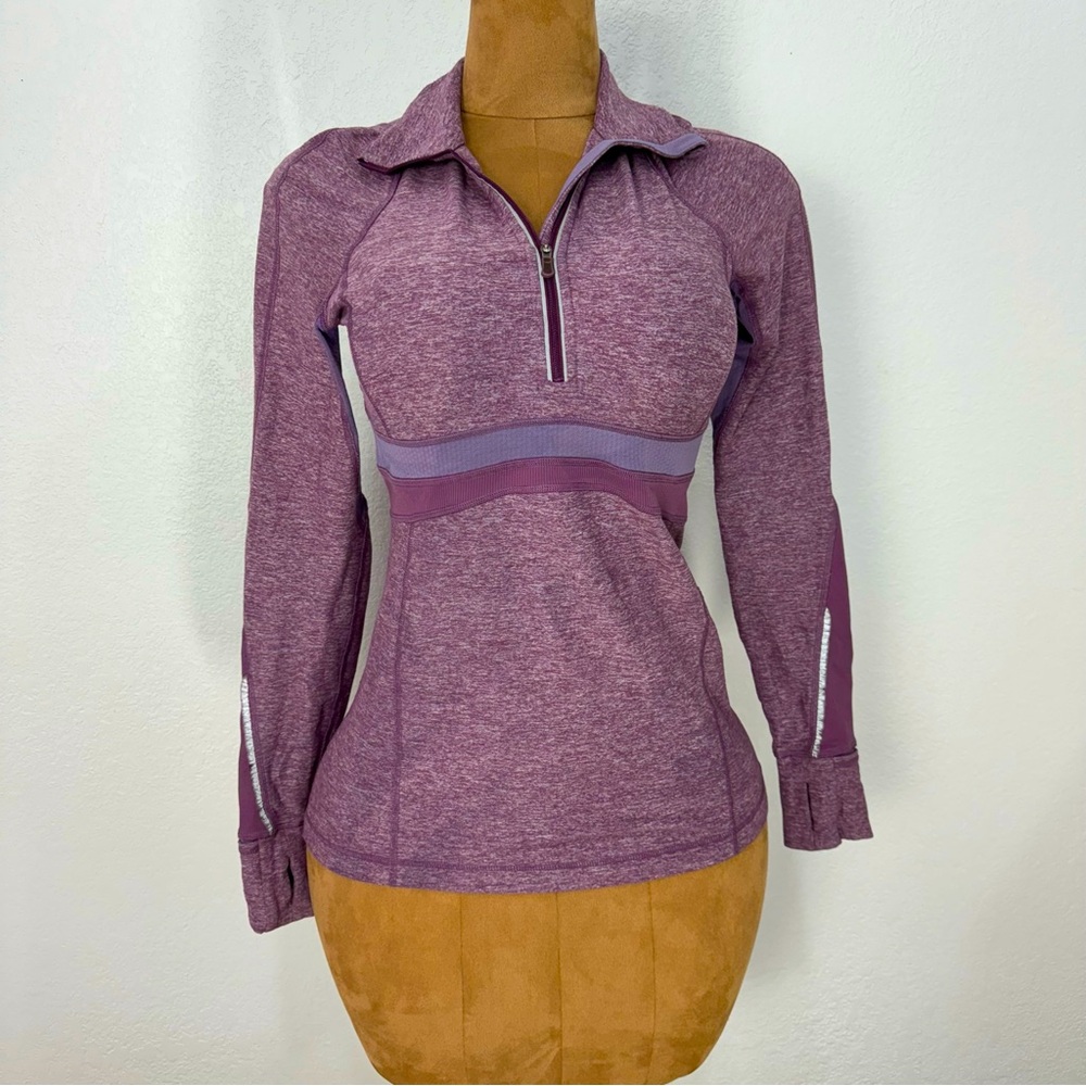 Lululemon Burgundy Pull Over Thumb Holes Sweatshirt Womens Size 6 (M) Casual Top